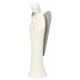Engel wit en grijs 16 cm 
