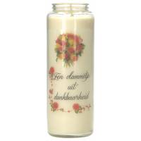 Neuvaine en verre / blanc / Een vlammetje uit dankbaarheid