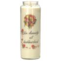 Neuvaine en verre / blanc / Een vlammetje uit dankbaarheid