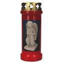 Kaars 6D / KK / rood / Knielende engel 