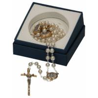 Chapelet St Michel / Ange gardien - Blanc + Ecrin BA