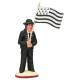 Santon Gateau 7 Cm Porte-drapeau 