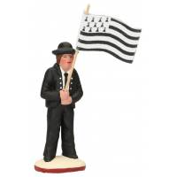 Santon Gateau 7 Cm Porte-drapeau 