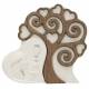 Cadre communion fille en résine et arbre de vie en bois à poser 12 x 11 cm
