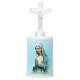 Lampe de cimetière Vierge priante avec 2 piles AA incluses