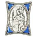 Automagneet H Kristoffel 30X40 mm Email Blauw 