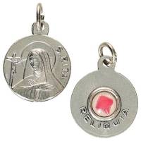 Médaille 16 mm - Ste Rita + Relique