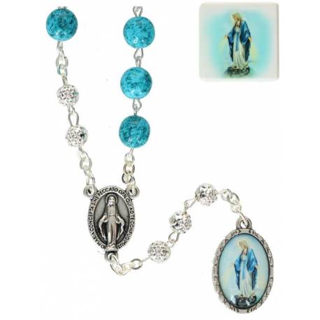Rozenkrans Wonderbare Turquoise + doosje 