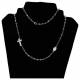 Collier à 5 Dizaines - Cristal blanc
