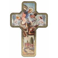 Icône 12 X 18 cm Croix - St Michel