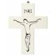 Croix Murale - 16 cm - Bois blanc