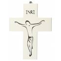 Croix Murale - 16 cm - Bois blanc
