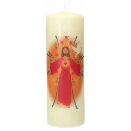 Bougie 180 X 60 mm - Christ Ressuscité