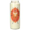 Neuvaine en verre / blanc / Saint Esprit