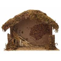 Cabane vide pour personnages de crèche de 15 cm (37 x 18 x 28cm)