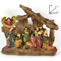 Kerststal (stal + 11 figuren) van 18 cm 