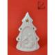 Nativité moderne en porcelaine blanche avec lumière (8 x 5 x13 cm)
