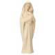 Statue Vierge Marie avec enfant en bois - 20cm - bois naturel avec finition dorée