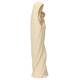 Statue Vierge Marie avec enfant en bois - 20cm - bois naturel avec finition dorée