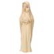 Statue Vierge Marie avec enfant en bois - 25cm - bois naturel avec finition dorée
