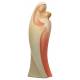 Statue Vierge Marie avec enfant en bois - 20 cm - finition couleur
