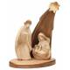 Houtsnijwerk H Familie 10 cm hout kleur 