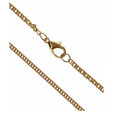 Chaîne 60 cm + Mousqueton - Métal Doré