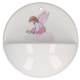 Wijwatervat Porselein 10 Cm Creme rose Engel 