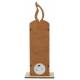 Bougie en bois avec crèche de Noël + lumière 23 cm