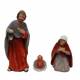 Personnages de crèche de Noël - 3 figurines de 9 cm