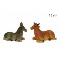 Ane + Boeuf Pour Personnages De 15 Cm