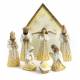 Kerststal + 8 Fig 15 cm 