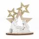 Kerstdecoratie in hout Heilige familie 10cm 