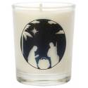 Kaarsje in glas 65 x 50 mm Heilige Familie 