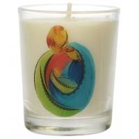 Kaarsje in glas 65 x 50 mm Heilige Familie 