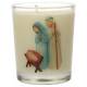 Bougie en verre 65 x 50 mm Nativité