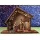 Kerststal met 5 Figuren 07 Cm (27,5x20x11cm) 