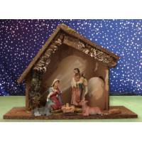 Kerststal met 5 Figuren 07 Cm (27,5x20x11cm) 
