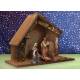 Kerststal met 5 Figuren 07 Cm (27,5x20x11cm) 