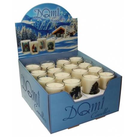 Display "Bougies de Noël en verre" 8 Types - 32 / Display