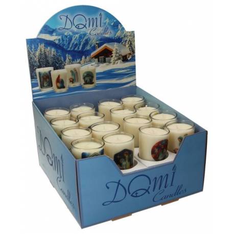 Display "Bougies de Noël en verre" 8 Types - 32 / Display