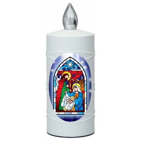 Lampe de cimetière Nativité avec 2 piles AA incluses