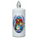 Lampe de cimetière Nativité avec 2 piles AA incluses