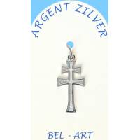 Croix de Loraine - Argent - 22 x 13 mm
