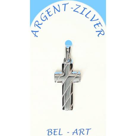 Croix Argent - 22 x 12 mm