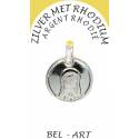 Médaille de la Vierge en argent rhodié