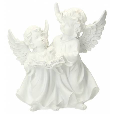 Duo d'anges Ht 21 cm