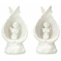 Ange / aile Ht 12 cm - 2 / set