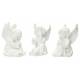 Ange assis Ht 10 cm - 3 / set