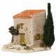 Decor voor santons de Provence Huisje met boom 12 x 10 x 10 cm 